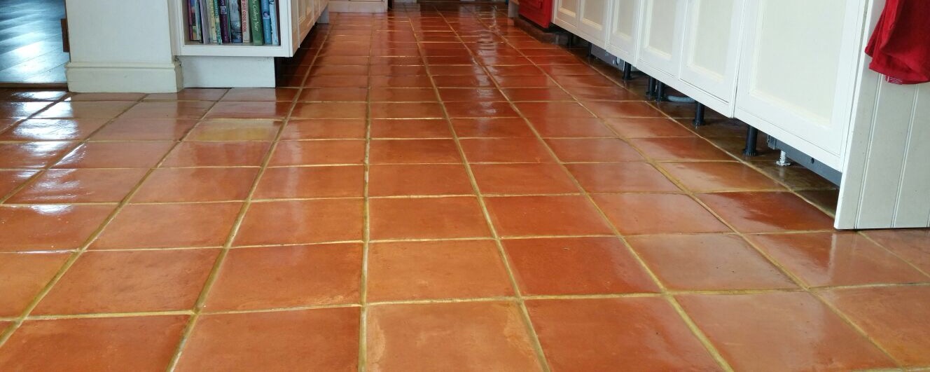 Terracotta Floor With Efflorescence in Lymington After
