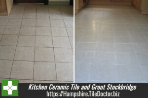 Kitchen Ceramic Tile and Grout Clean in Stockbridge