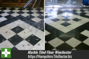 Marble Tiled Floor Restored in Winchester