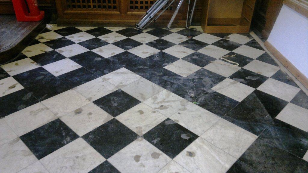 Marble Floor Tile Restoration Winchester Before