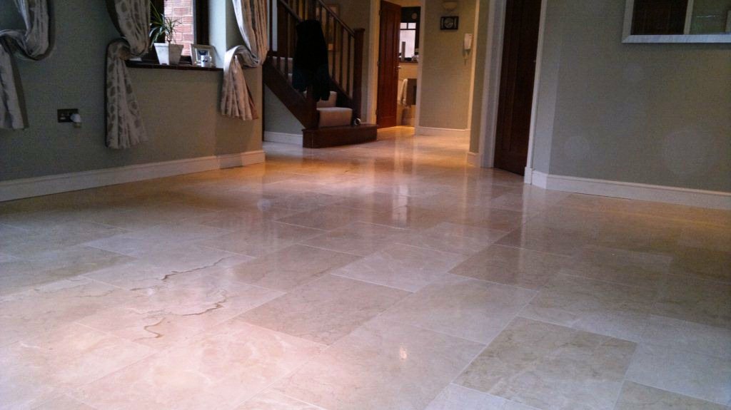 Polished Travertine Lymington After Cleaining and Polishing