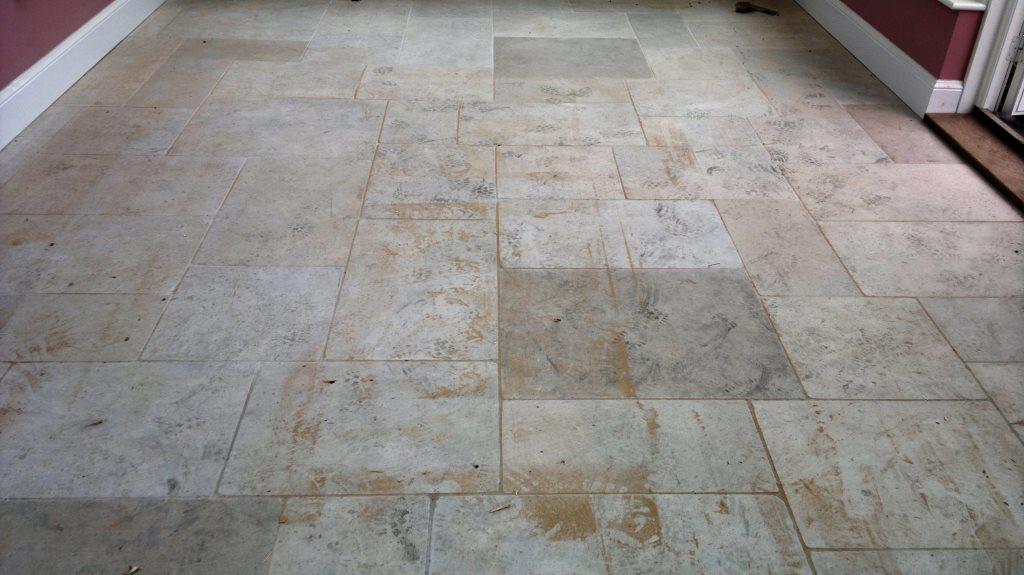 Cleaning Polishing Granite Floor Tiles In Fareham Tile